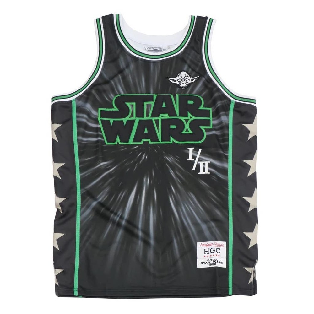 Star Wars Men's Headgear Classics Embroidered Basketball Jersey - Yoda